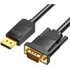 Vention DisplayPort į VGA kabelis 1.5 m ventiliacijos HBLBG (juodas)