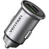 Vention Dviejų prievadų automobilinio įkroviklio ventiliacija FFBH0 USB A+C(18/20) Pilka