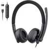 Ausinės - EMEET GeniusCall HS50 ausinės, HD garso, triukšmo slopinimo mikrofonas, USB-A/USB-C, Juoda