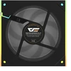 Korpuso Ventiliatorius - DarkFlash DM8 LINE Juodas 800–1 600 RPM 58 CFM PWM ARGB, Juodas