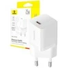 Baseus P10110909213-00 USB-C GaN5 mini 25W tinklo įkroviklis Baltas