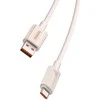 Greito įkrovimo kabelis Baseus USB į USB-C Habitat Series 1m 100W (rožinis)