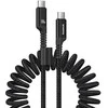 Greito įkrovimo laidas USB-C į USB-C Baseus Fish-Eye 100W, 1m (juodas)