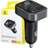 FM siųstuvas Baseus S-09 Pro, Bluetooth (juodas)
