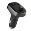 FM siųstuvas LDNIO C704Q su Bluetooth, 2x USB + USB-C, Micro SD / TF (juodas)