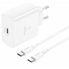 Foneng EU62 USB-C 45W maitinimo įkroviklis + USB-C laidas (baltas)