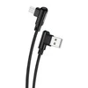 Foneng X70 kampinis USB į mikro USB laidas, 3A, 1m (juodas)