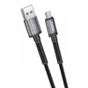 Foneng X83 USB į mikro USB laidas, 2.1A, 1m (juodas)