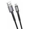 Foneng X83 USB į mikro USB laidas, 2.1A, 1m (juodas)