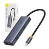 Baseus Hub 5in1 UltraJoy 5-Port 1xHDMI4K@30Hz + 4xUSB 3.0 - pilkas
