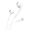 Į ausis įdedamos ausinės, laidinės Foneng T15, USB-C, 1.2 m (balta)