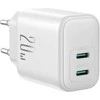 Joyroom JR-TCF12 tinklo įkroviklis 2x USB-C 20W PD / QC 3.0 - baltas