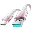 Joyroom S-A42 3A USB-A USB-C Kabelis 1.2m baltos spalvos