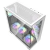 Kompiuterio dėklas Darkflash DS900 (baltas) + 7 ARGB ventiliatoriai