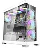 Kompiuterio dėklas Darkflash DS900 (baltas) + 7 ARGB ventiliatoriai