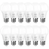 LEPRO 100089-WW-EU-12 LED Bulb, E27, A60, 8.5W (60W), 806 lm, 2700K (warm baltas), 180°, 12-pack