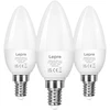 LEPRO 600059-WW-EU-3 LED Bulb, E14, C37, 4.2W (40W), 470 lm, 2700K (warm baltas), 250°, 3-pack