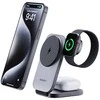 Magnetinis belaidis įkroviklis 3 viename MagFusion Aukey LC-MC312, 15 W Qi2 (pilka)