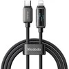 Mcdodo CA-2630 USB-C prie Lightning laidas, 36 W, LED ekranas, 1.2 m