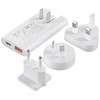 Mini kelioninis sieninis įkroviklis Choetech PD6011 PD65W GaN plonas USB-A+C (baltas)