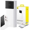 Power Bank Baseus Star-Lord, 20000mAh 65W + USB – USB-C laidas (baltas)