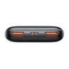 Powerbank Baseus Bipow Pro 10000mAh, 2xUSB, USB-C, 20W (juoda)
