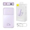 Powerbank Baseus Comet su USB į USB-C laidu, 10 000 mAh, 22.5 W (violetinė)