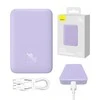 Powerbank Baseus Magnetic Mini 10000mAh 20W MagSafe (violetinė)