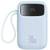 Powerbank Baseus QPow 2 10000mAh 30W 2xUSB-C (mėlyna)