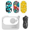 Apsauginis dėklas Sunnylife foApsauginis dėklas Sunnylife skirtas Insta360 GO 3 baltas su lipdukaisr Insta360 GO 3 juodas su lipdukais