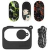 Apsauginis dėklas Sunnylife skirtas Insta360 GO 3 Juodas su lipdukais