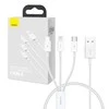 Greitas įkrovimas iš USB į M+L+C Baseus Superior Data 3.5A 0.5m (balta)