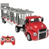 Nuotoliniu būdu valdomas sunkvežimis 1:26 Double Eagle (raudonas) (automobilių vežėjas) E583-003