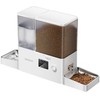Rojeco 2 in 1 Pet Vanduo Fountain 3.5L & Feeder 5L Button Verson (baltas)