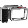 Titanium expansion cage with handle and additional Puluz connections for DJI Osmo Action 6
