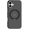 Torras Ostand Pro dėklas, skirtas iPhone 16 (juodas)