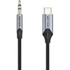 Vention TRRS 3.5 mm vyriškas iki 3.5 mm moteriškas garso ilgiklis 1 m ventiliacija BGKHF juoda