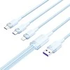 USB 2.0 A iki 3-in-1 6A kabelis Vention CTRLG 1.5M (mėlynas)