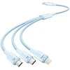 USB 2.0 A iki 3in1 3A laidas Vention CTPLG 1.5M (mėlynas)