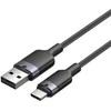 USB 2.0 A–USB-C 3A laidas Vention CTNBF 1 M (juodas)