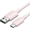 USB 2.0 A į USB-C 3A laidas Vention CTQPF 1M (rožinis)