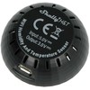Shelly H&T USB maitinimo šaltinis, skirtas temperatūros ir drėgmės jutikliui (juodas)
