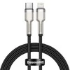 Baseus Cafule USB-C į Lightning kabelis PD 20W 1m - Juodas
