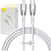 USB-C laidas, skirtas Lightning Baseus Glimmer Series, 20W, 1m (baltas)