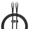 Baseus Glimmer USB-C – USB-C įkroviklis, 100W, 1m (fekete)