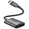 USB-C kortelių skaitytuvas, UGREEN CM401 (pilka)