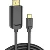 Vention USB-C prie HDMI, ventiliacija CGUBG, 1.5 m (juoda)