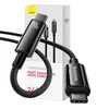 USB-C į USB-C laidas Baseus Tungsten Gold 240W 1m - juodas