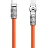 USB-C į USB-C besisukantis kabelis Dudao L24CC 120W 1m (oranžinė)