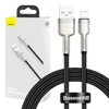 Baseus Cafule USB - Lightning kabelis 2.4A 1m - Juodas